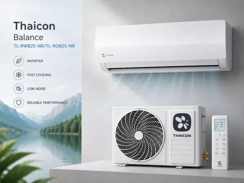 
<span>Кондиционер Thaicon TL-RWB25-NR/TL-ROB25-NR серии Balance: надёжный климат для уютных пространств</span>

