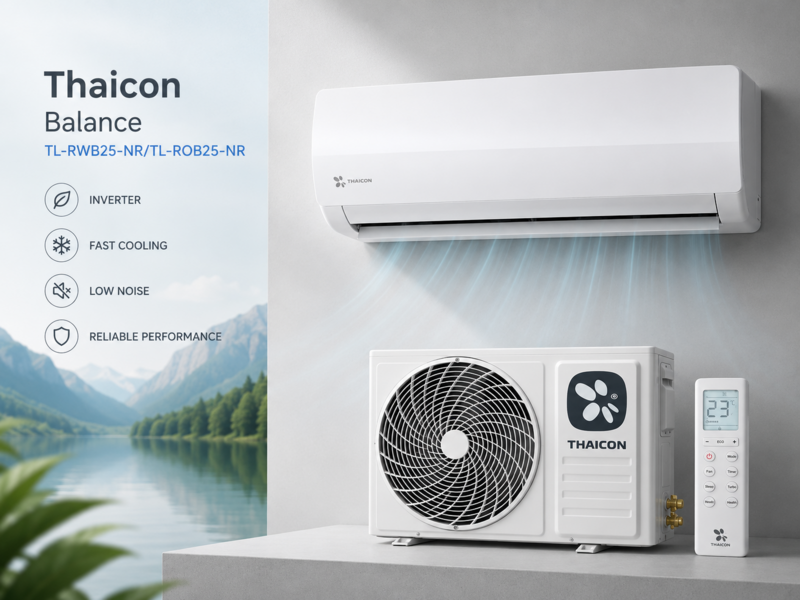 
<span>Кондиционер Thaicon TL-RWB25-NR/TL-ROB25-NR серии Balance: надёжный климат для уютных пространств</span>
