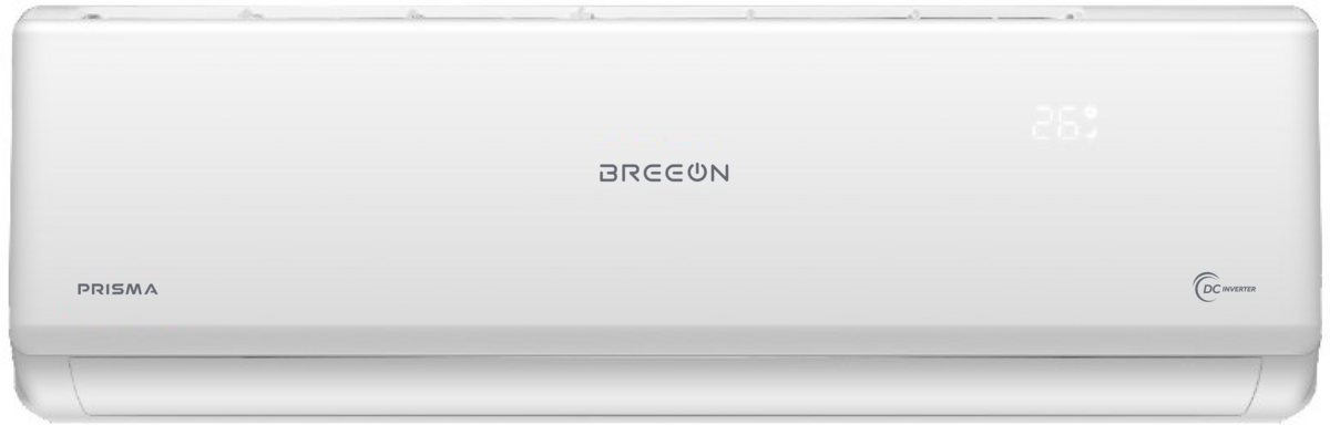 Инверторная сплит-система Breeon BRC-07TPI: тихая работа 19 дБ, мощность 2,05 кВт, энергокласс A, площадь до 20 м²
